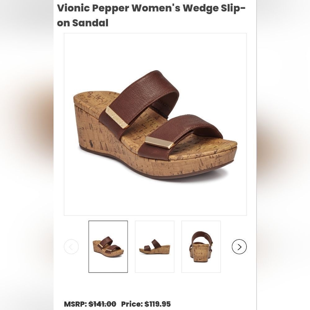 Vionic Pepper Wedge Sandal - Picture 10 of 10